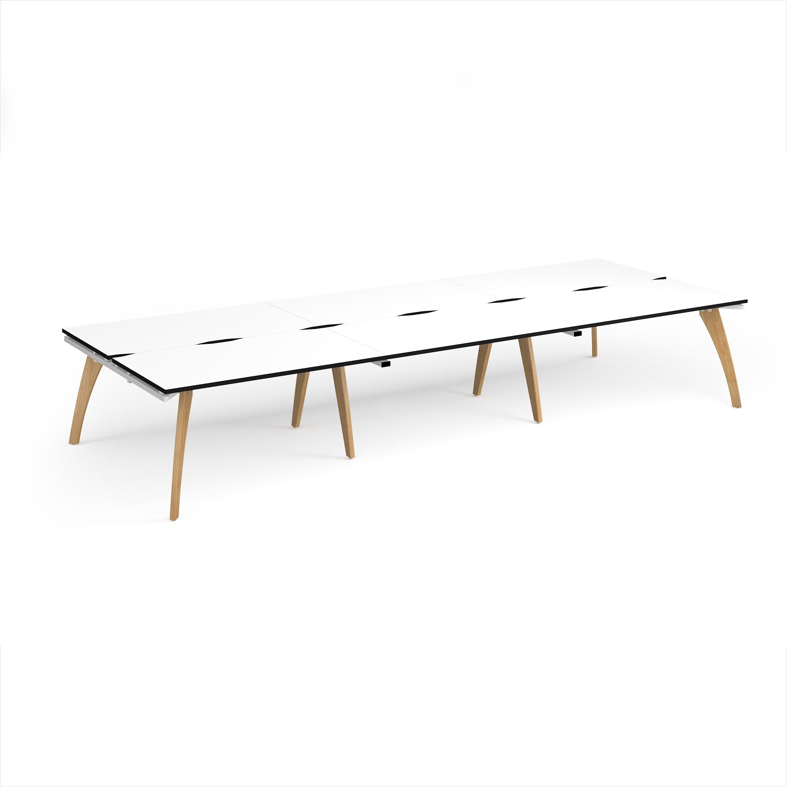 Fuze triple back to back desks 1600mm deep