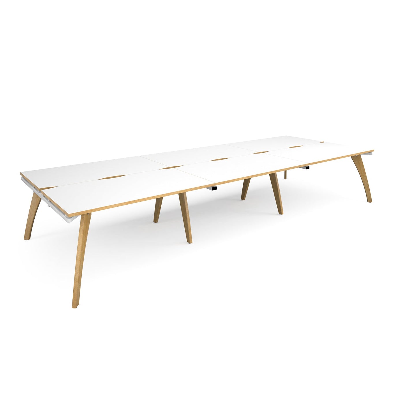 Fuze triple back to back desks 1600mm deep
