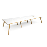 Fuze triple back to back desks 1600mm deep