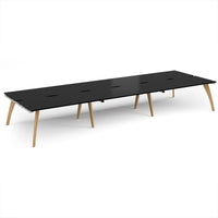 Fuze triple back to back desks 1600mm deep