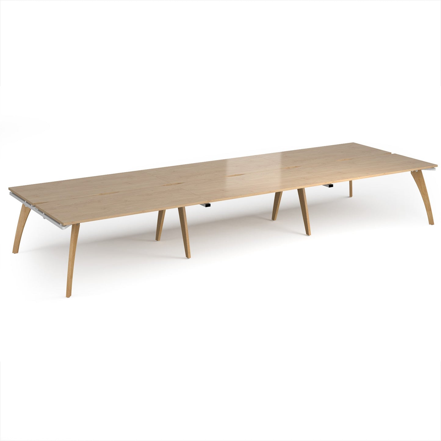 Fuze triple back to back desks 1600mm deep