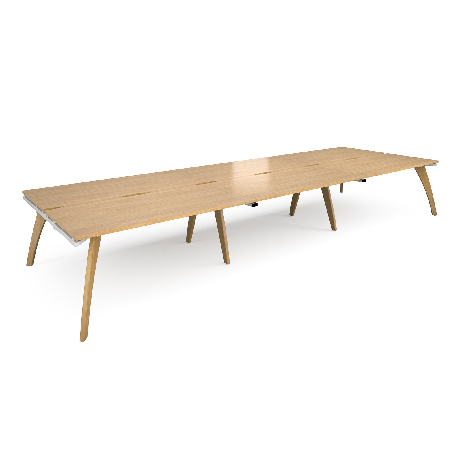 Fuze Triple Back To Back Desks 1600Mm Deep