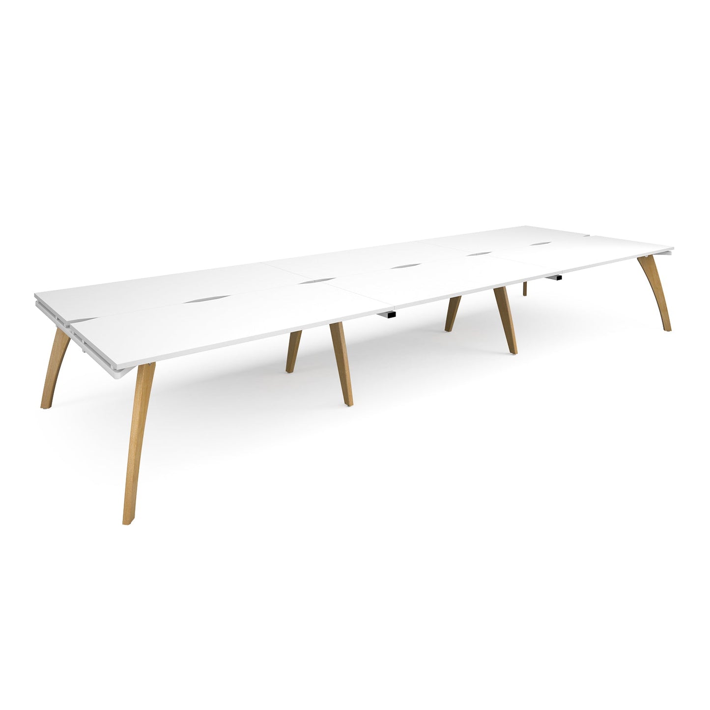 Fuze triple back to back desks 1600mm deep