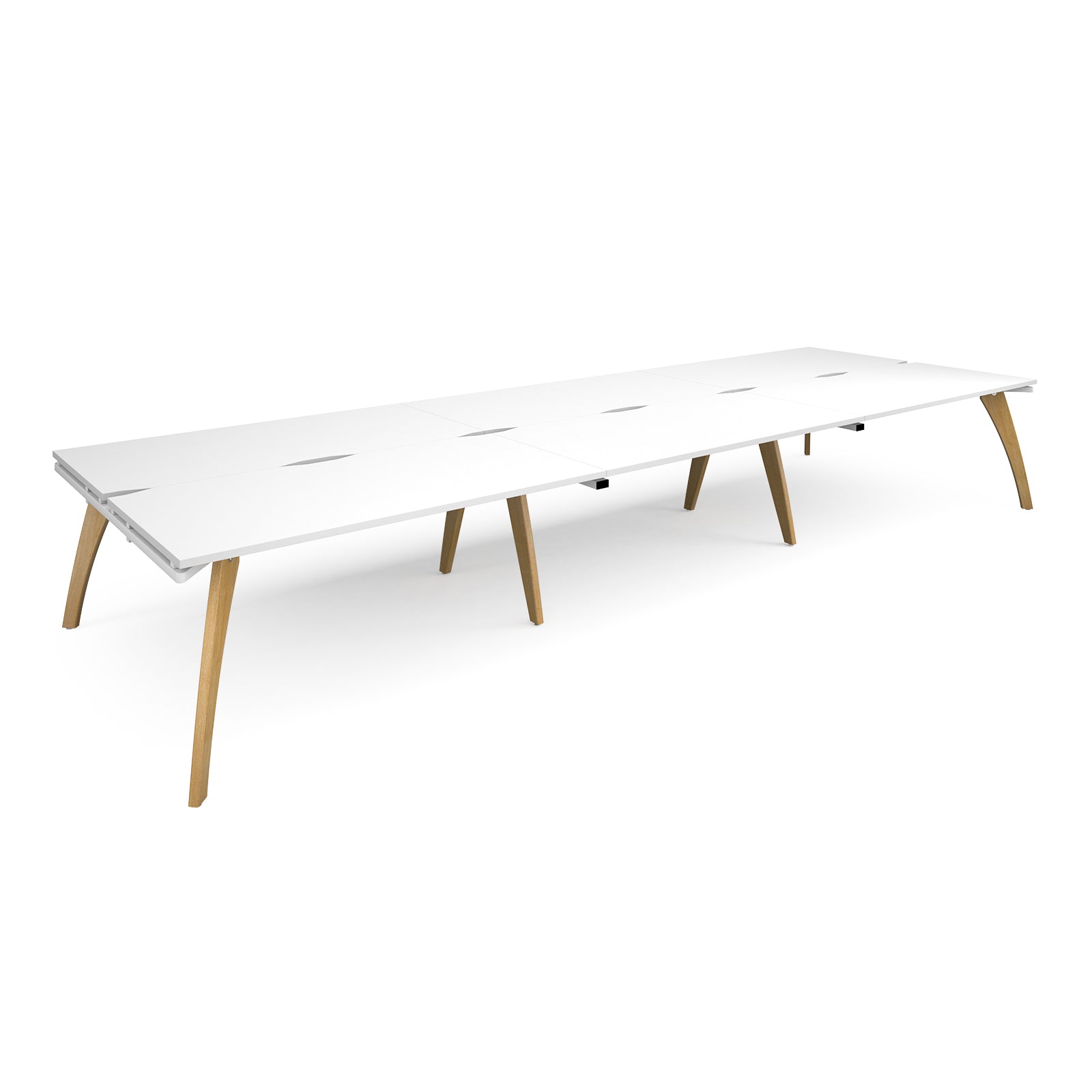 Fuze triple back to back desks 1600mm deep