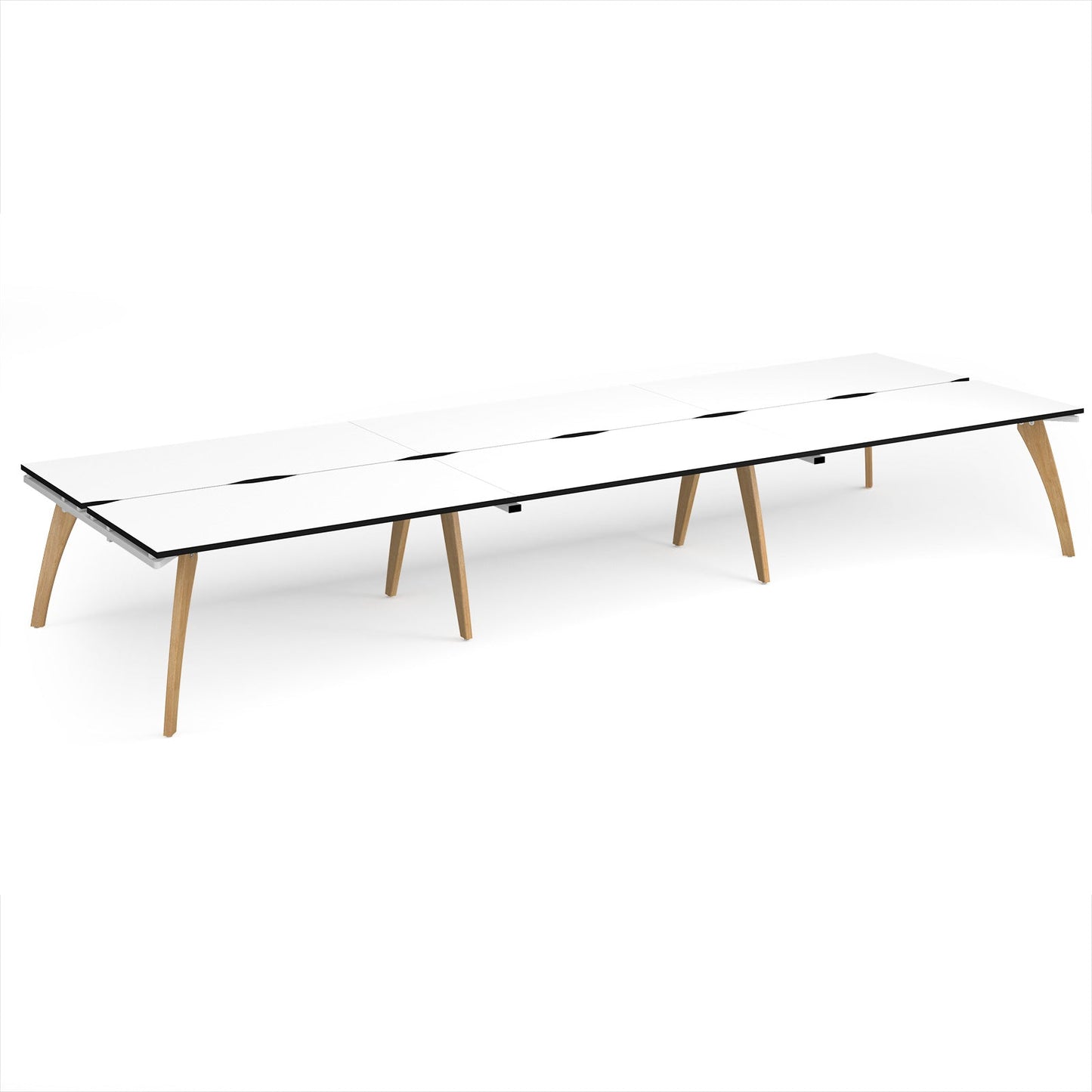 Fuze triple back to back desks 1600mm deep