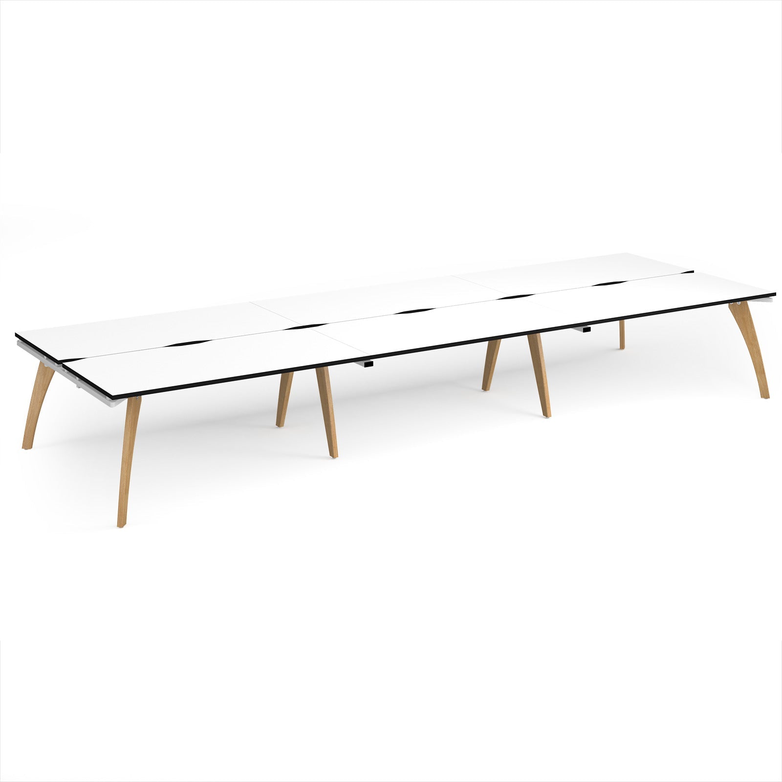 Fuze triple back to back desks 1600mm deep