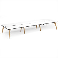 Fuze triple back to back desks 1600mm deep