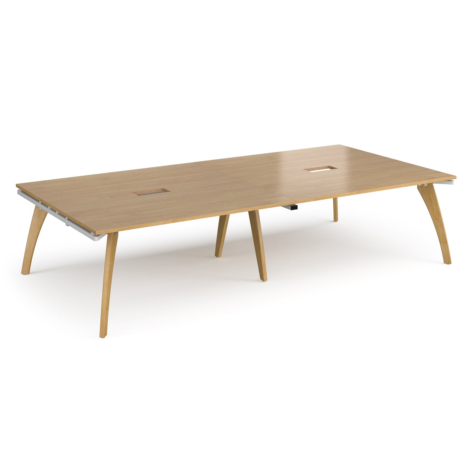 Fuze rectangular power ready boardroom table
