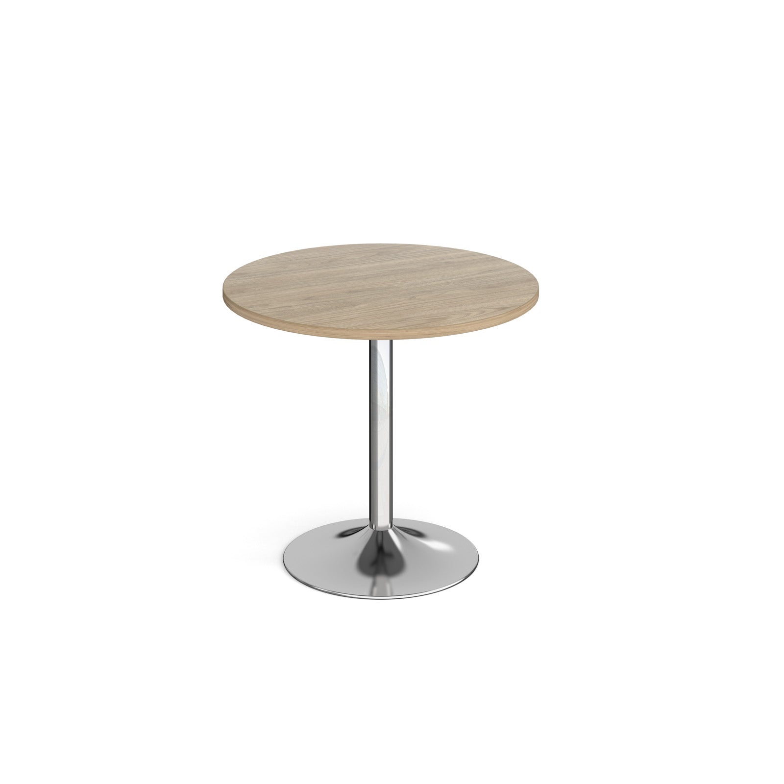 Genoa circular dining table with trumpet base