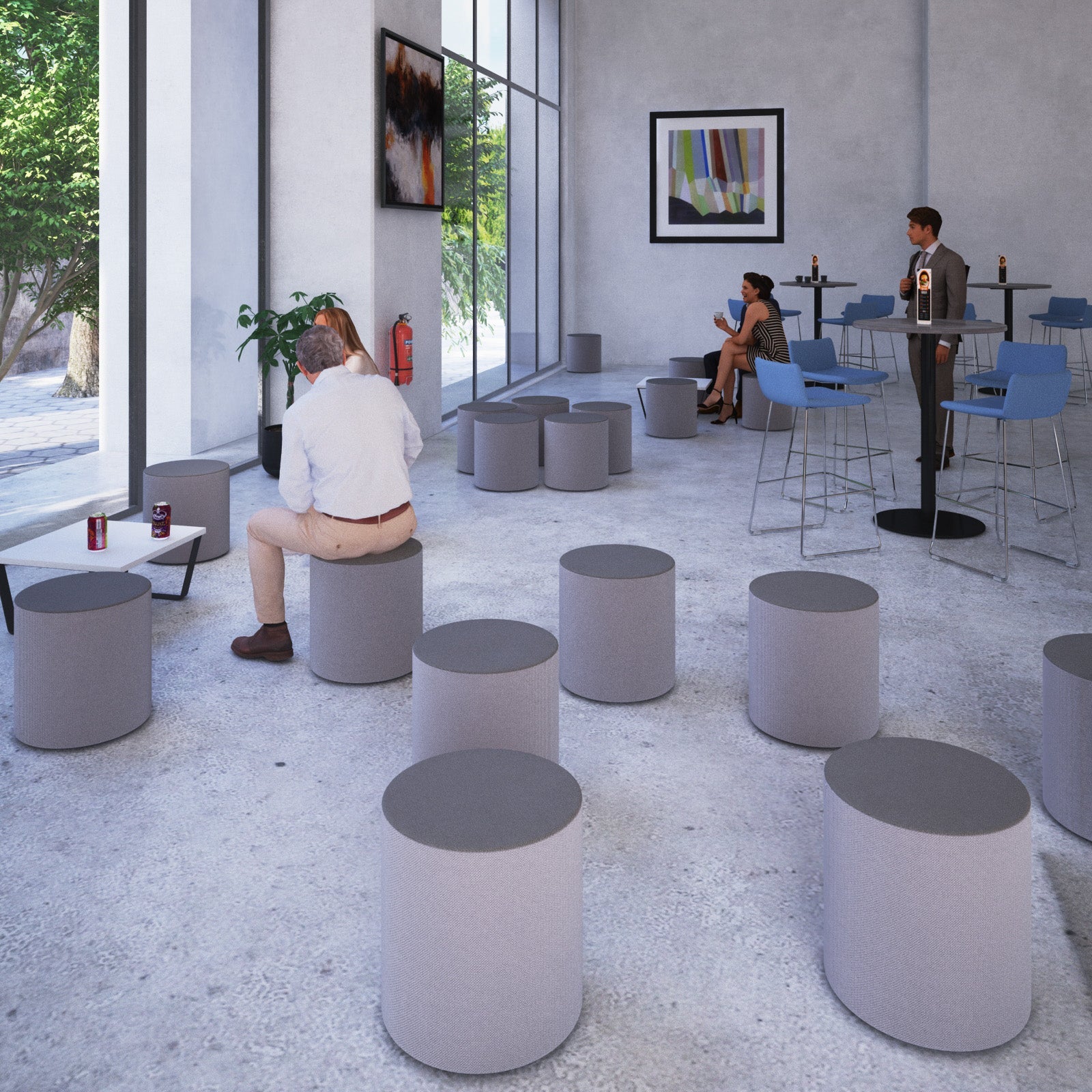Groove Stool Seating