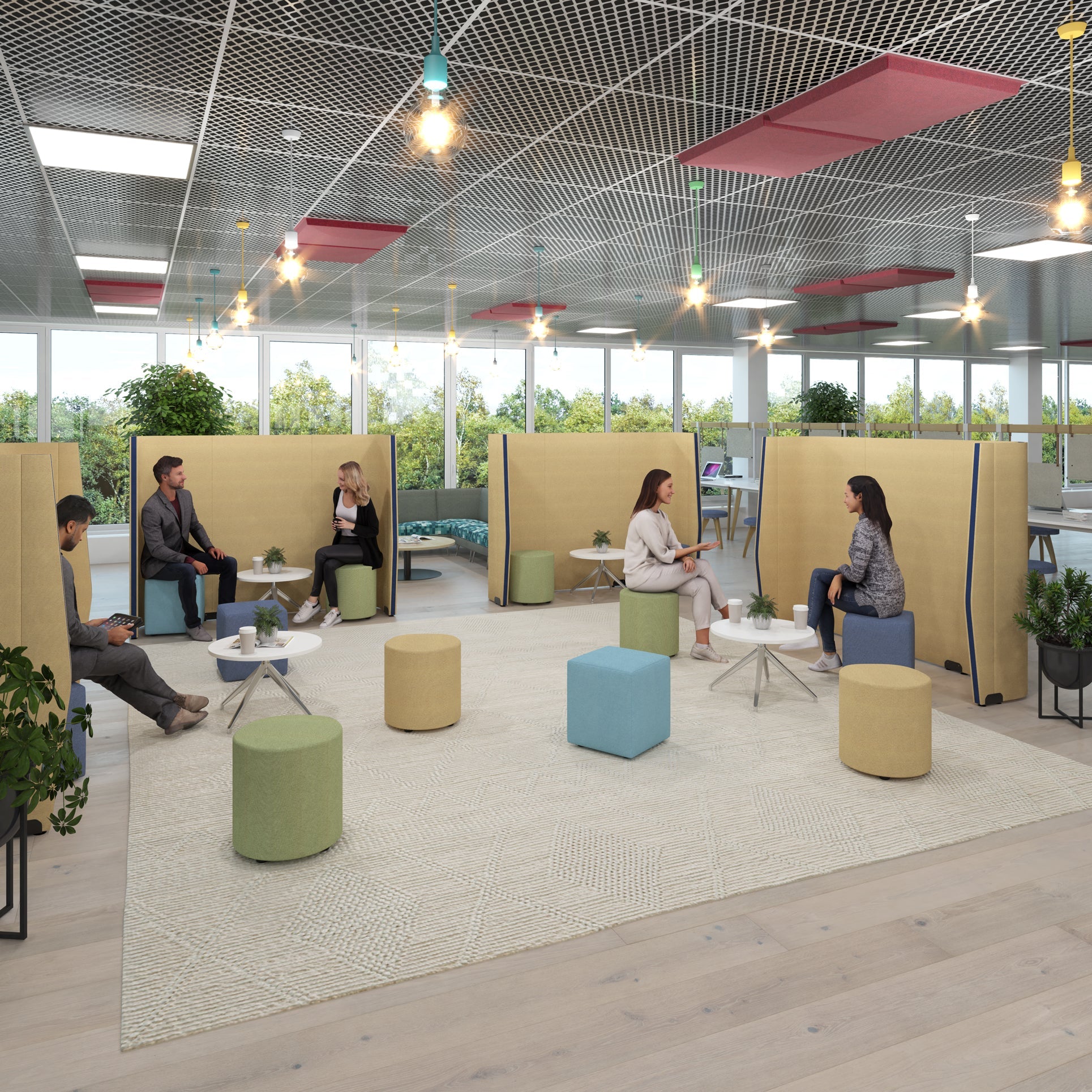 Priva dog leg modular screens