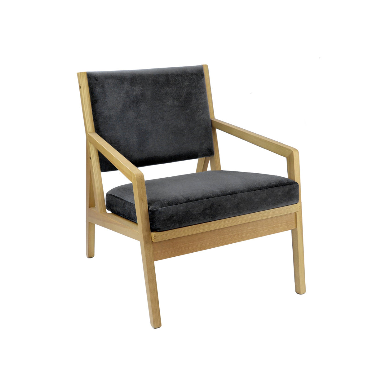Hanna Single Seater Sofa With Wooden Frame