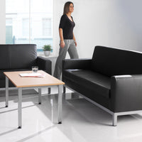 Helsinki leather reception seating