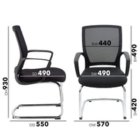 Jonas mesh back visitors chair