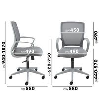 Jonas mesh back operator chair