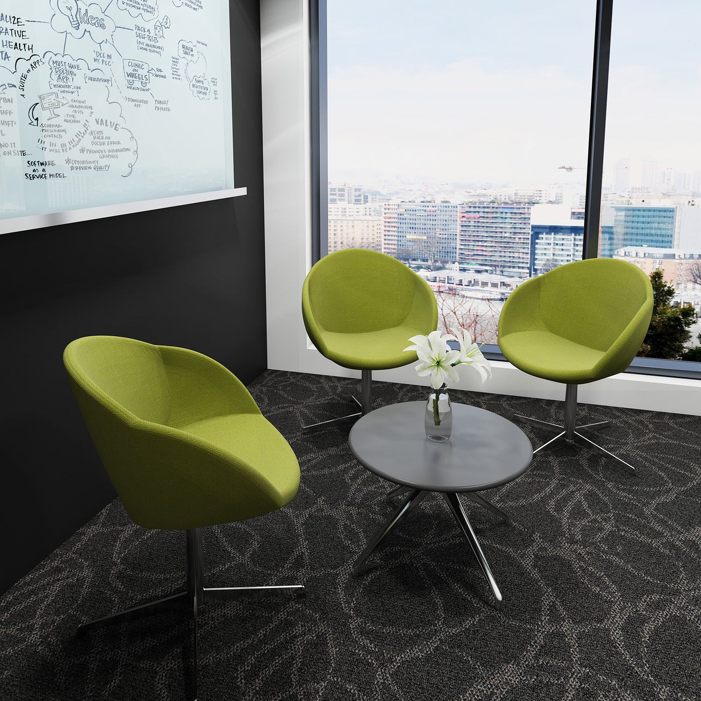Joss lounge chair with chic appeal