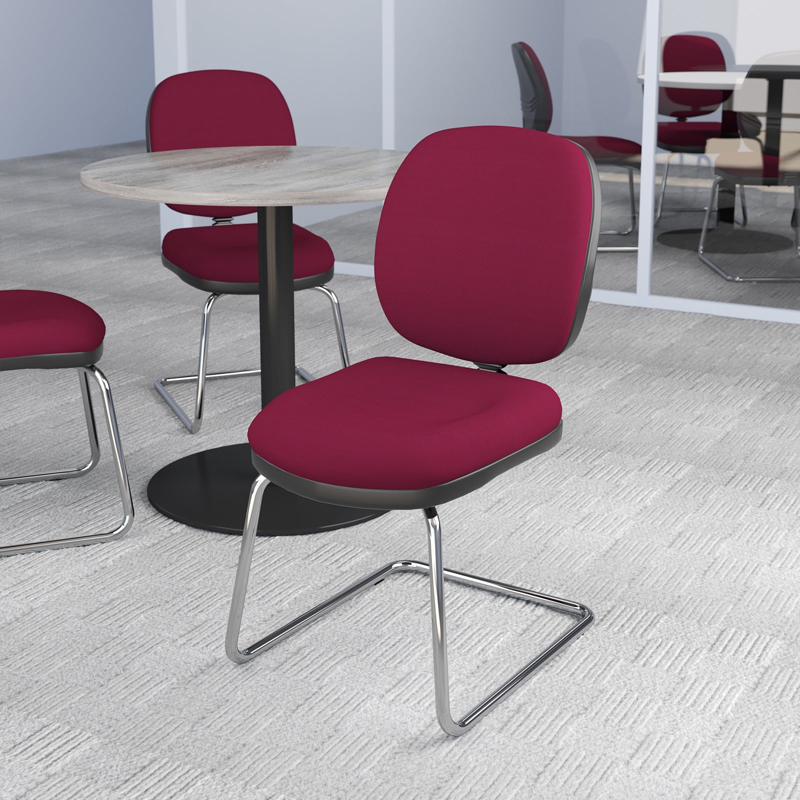 Jota fabric visitors chair