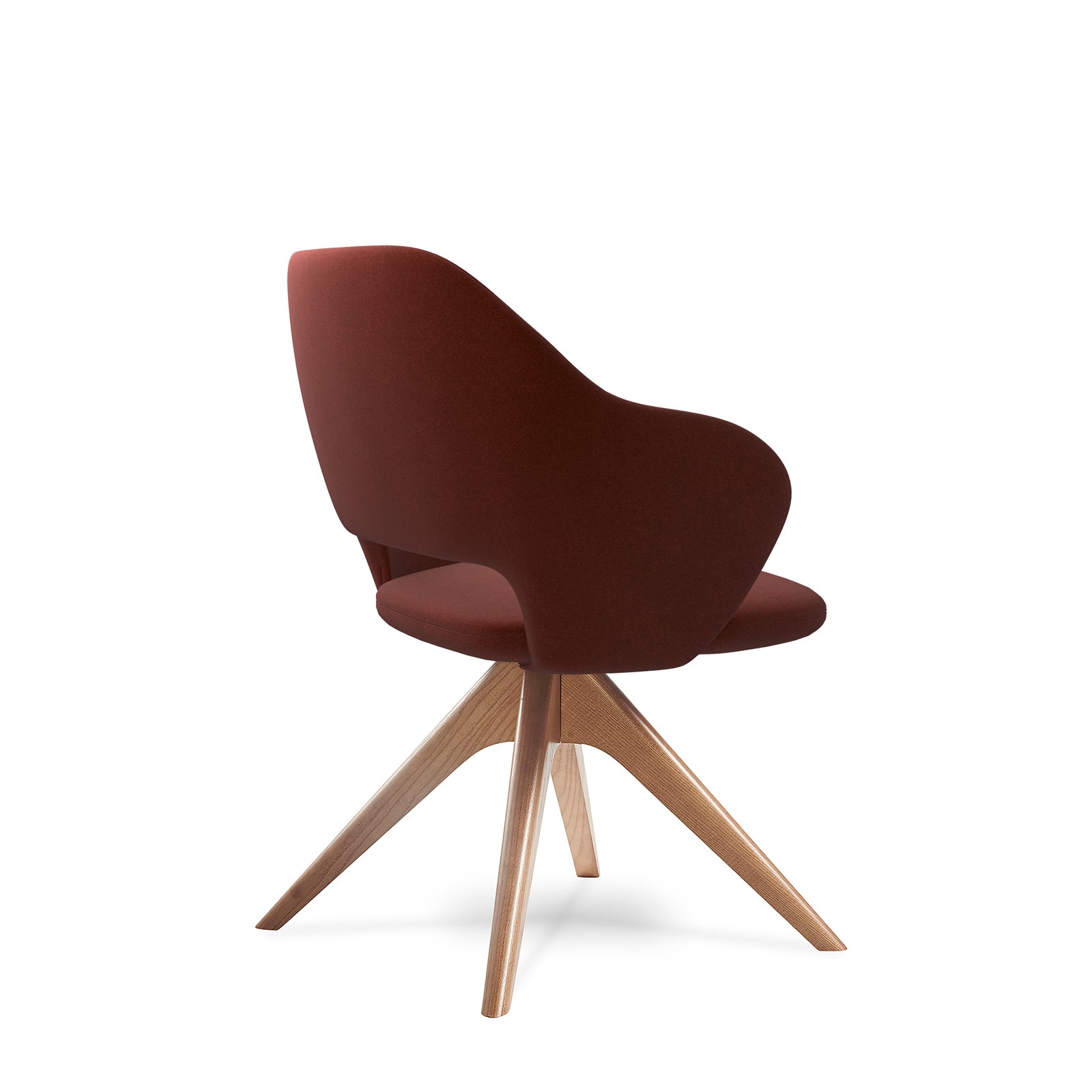 Jude contemporary lounge seating with pyramid oak legs