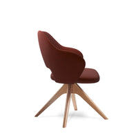 Jude contemporary lounge seating with pyramid oak legs