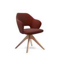 Jude contemporary lounge seating with pyramid oak legs