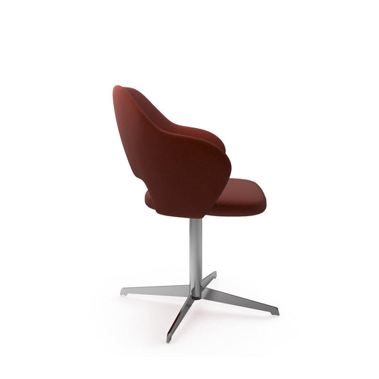 Jude contemporary lounge seating with chrome 4 star base