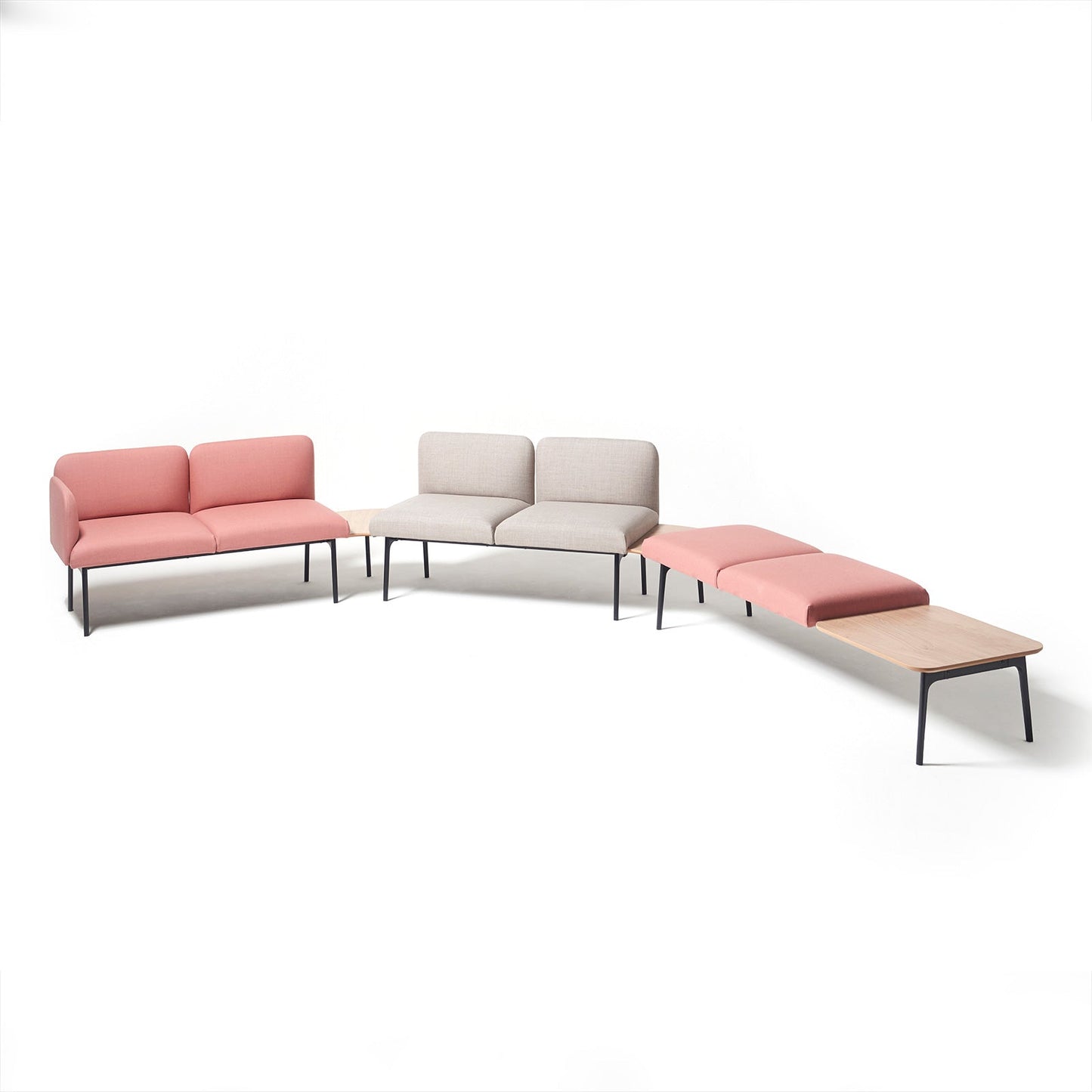 Kayla 3 seater with LH arm and centre table