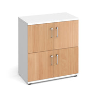 Wooden storage lockers