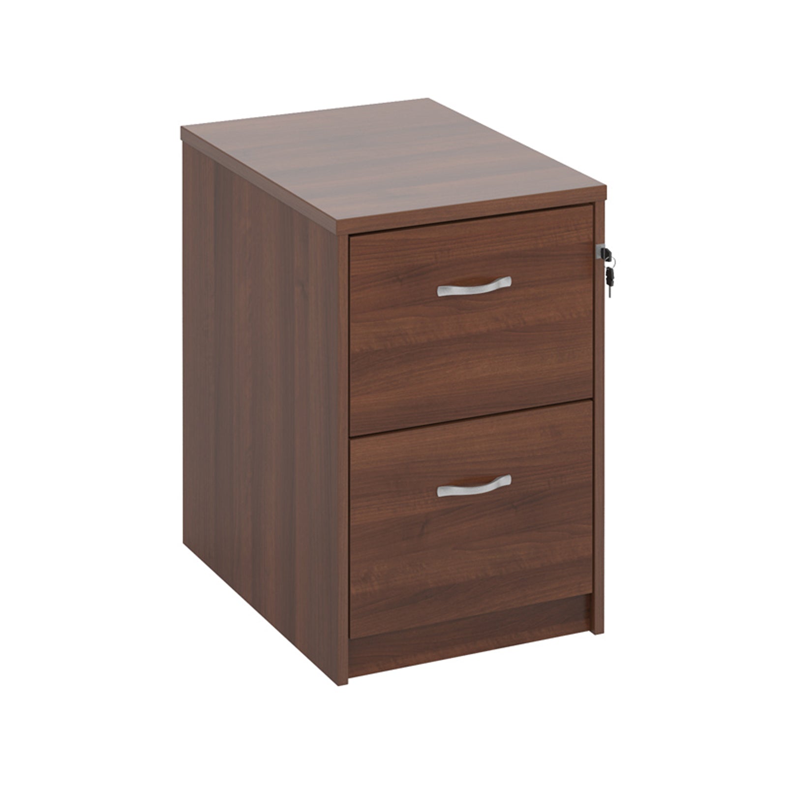 Wooden Filing Cabinet With Silver Handles