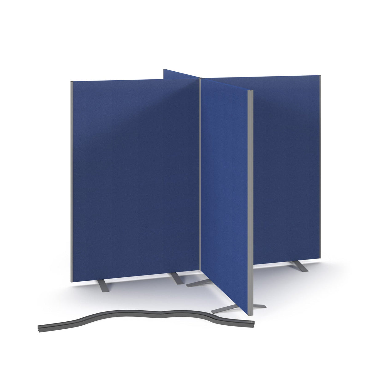 Floor Standing Fabric Screen 4 Way Linking Strip
