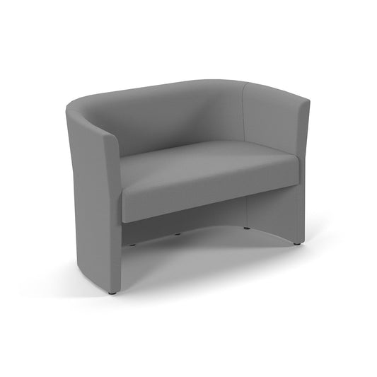 Fabric double tub chair
