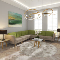 Lyric modular soft seating - left arm and metal legs
