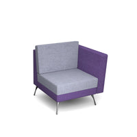 Lyric modular soft seating - left arm and metal legs