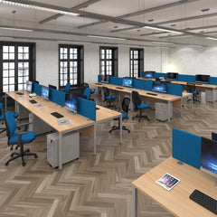 Maestro 25 Bench Back To Back Straight Desks 1600Mm
