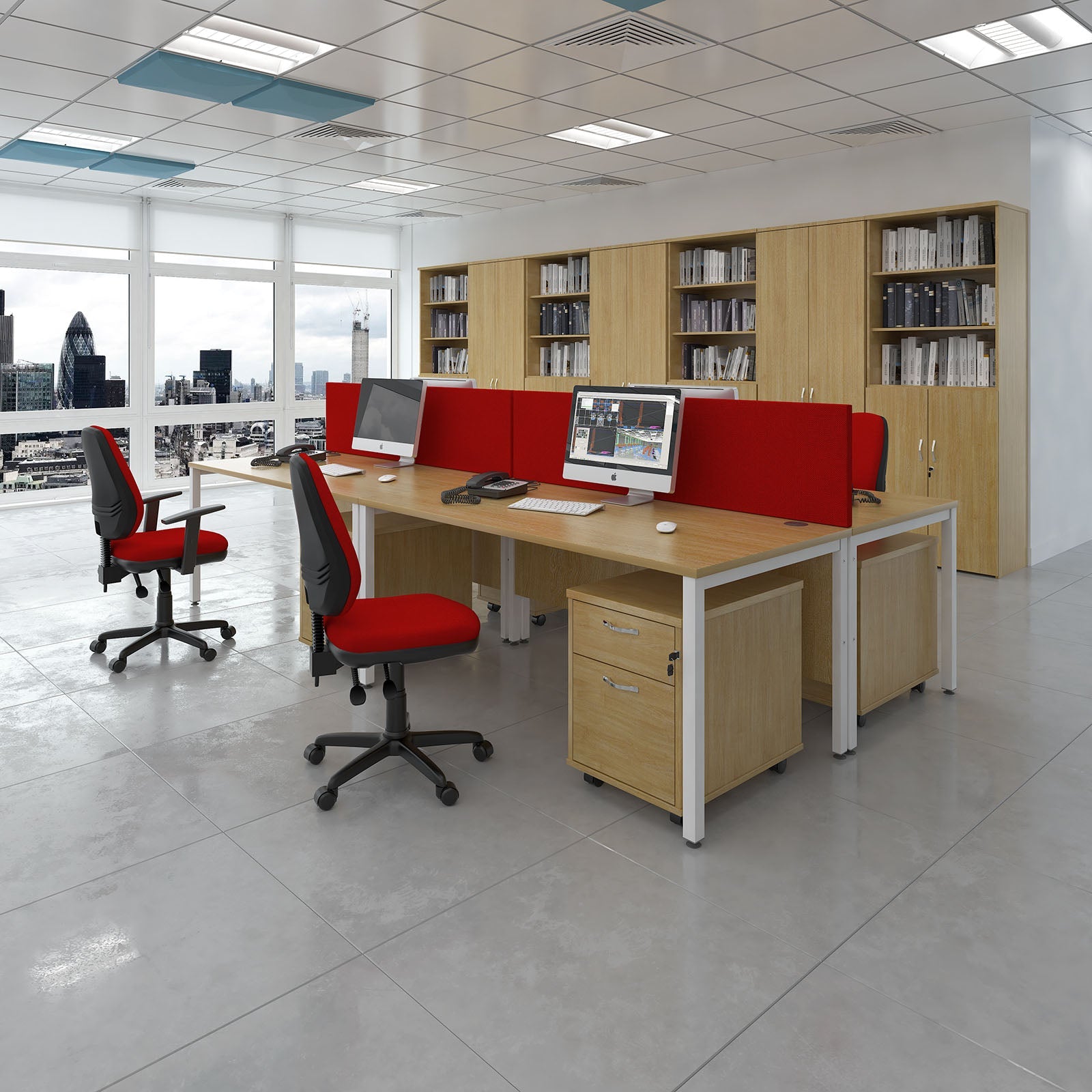 Maestro 25 Bench Right Hand Wave Desk