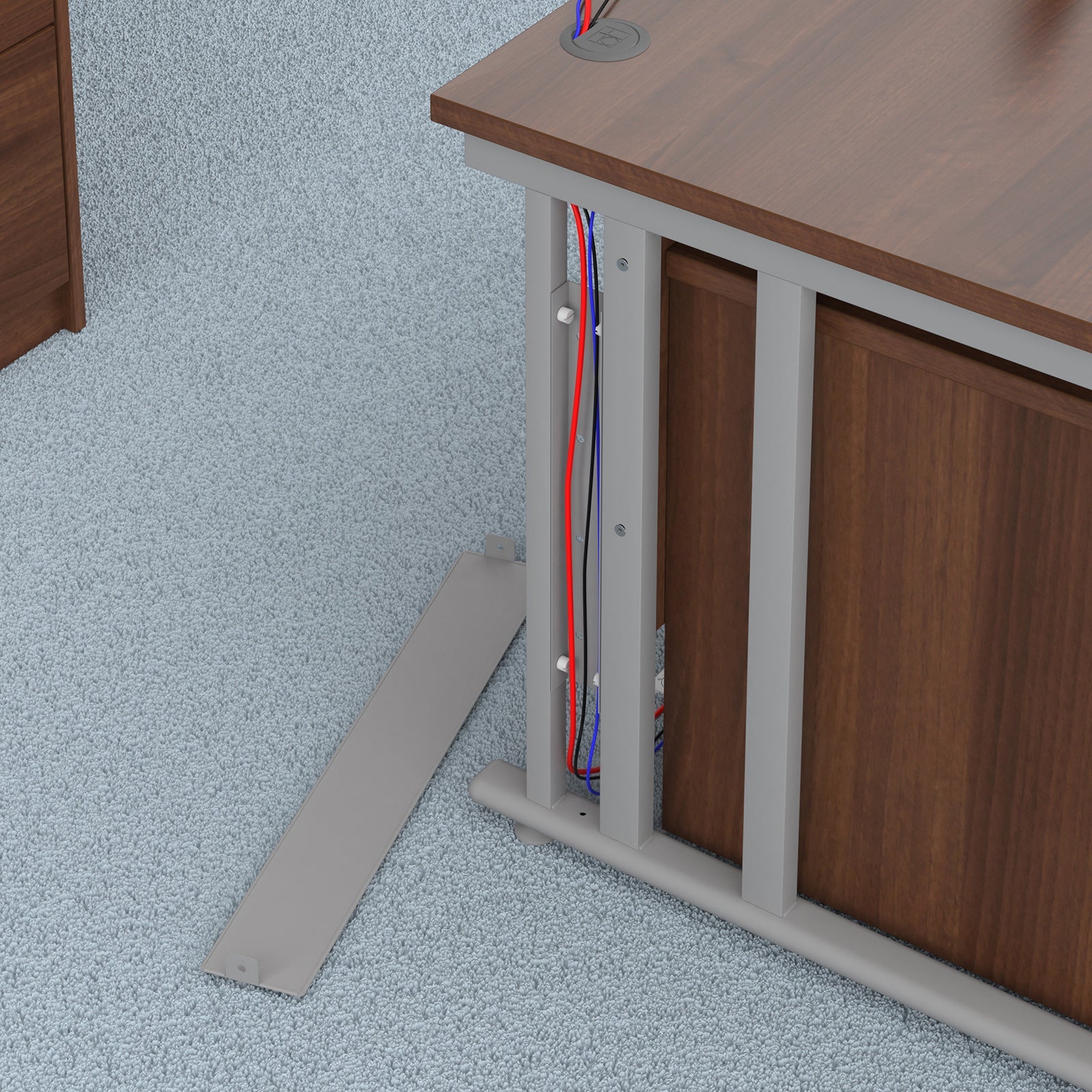 Maestro 25 Cable Managed 800Mm Deep Desk With 2 & 3 Drawer Peds