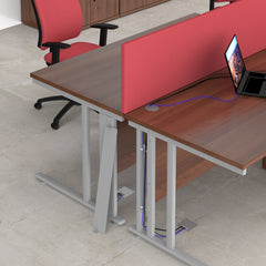 Maestro 25 Cable Managed Left Hand Wave Desk