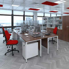 Duo Combination Unit With Glass Upper Doors
