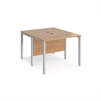 Maestro 25 bench back to back straight desks 1200mm