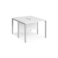Maestro 25 bench back to back straight desks 1200mm