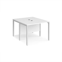 Maestro 25 bench back to back straight desks 1200mm