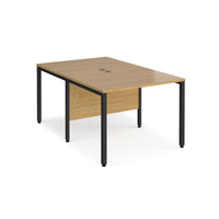 Maestro 25 bench back to back straight desks 1600mm