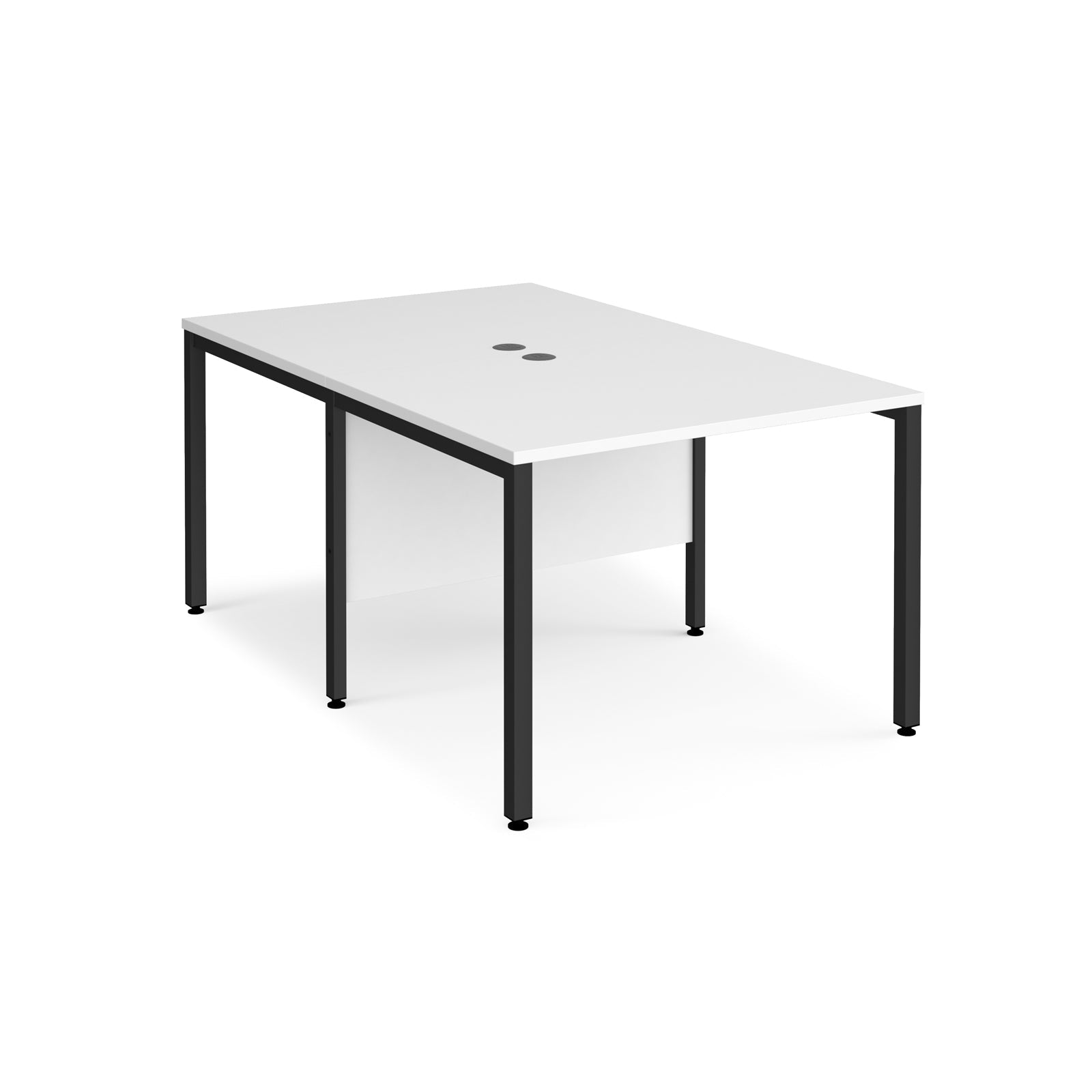Maestro 25 bench back to back straight desks 1600mm
