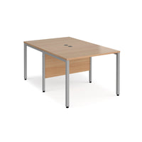 Maestro 25 bench back to back straight desks 1600mm