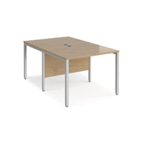 Maestro 25 bench back to back straight desks 1600mm