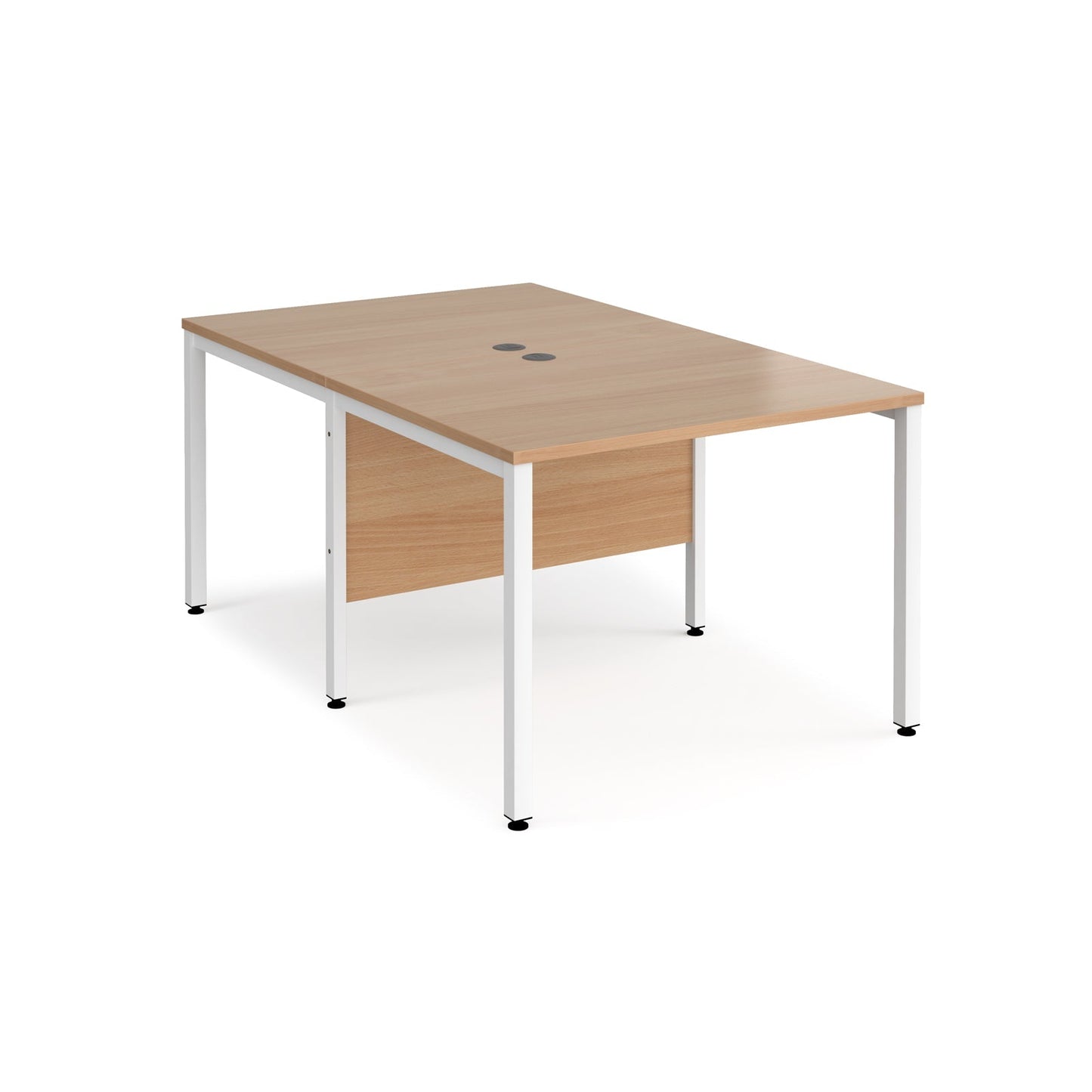 Maestro 25 bench back to back straight desks 1600mm