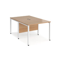 Maestro 25 bench back to back straight desks 1600mm