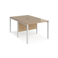 Maestro 25 bench back to back straight desks 1600mm