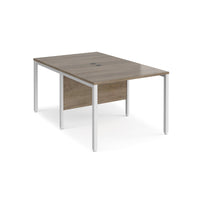 Maestro 25 bench back to back straight desks 1600mm