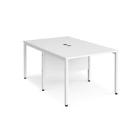Maestro 25 bench back to back straight desks 1600mm