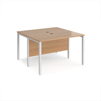 Maestro 25 bench back to back straight desks 1200mm